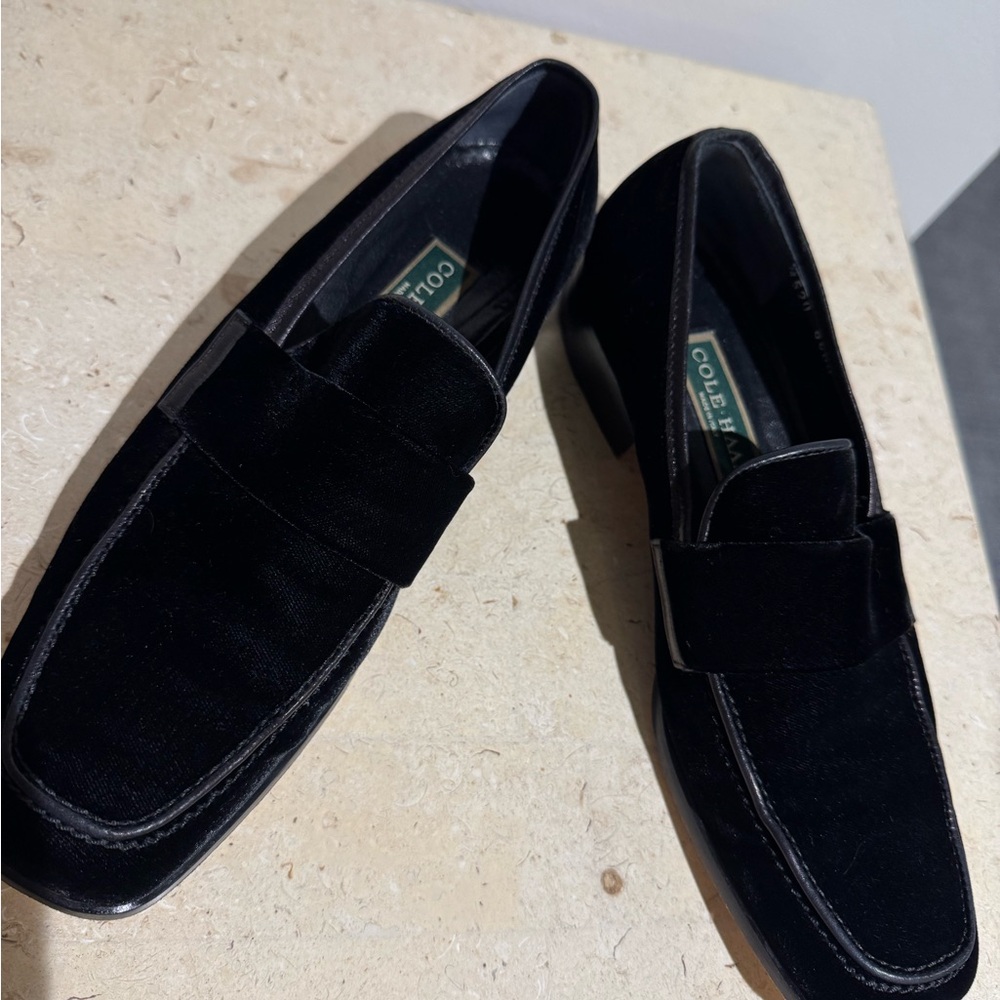 Cole Haan Men's Elegant Black Slip-On Loafers